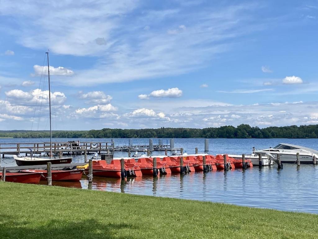 Ferienhaus Mit Wasserterrasse - Mit Sauna Und Kamin - Inklusive Nebenkosten Wendisch Rietz Zewnętrze zdjęcie